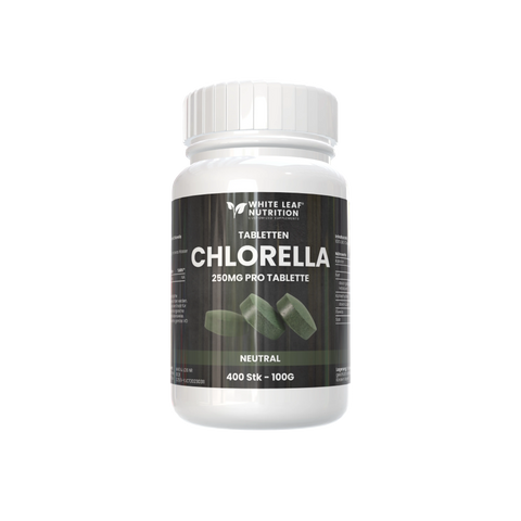 Chlorella Tabs - 400 Stück pro Packung White Leaf Nutrition