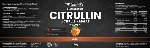 POUDRE DE MALATE DE CITRULLINE